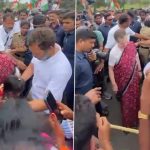 Video: Sonia Gandhi, Rahul Rescue Girl After She Falls During Bharat Jodo Yatra